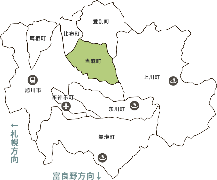 当麻町 map