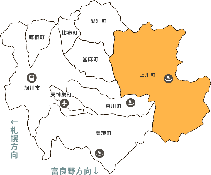 上川町 map