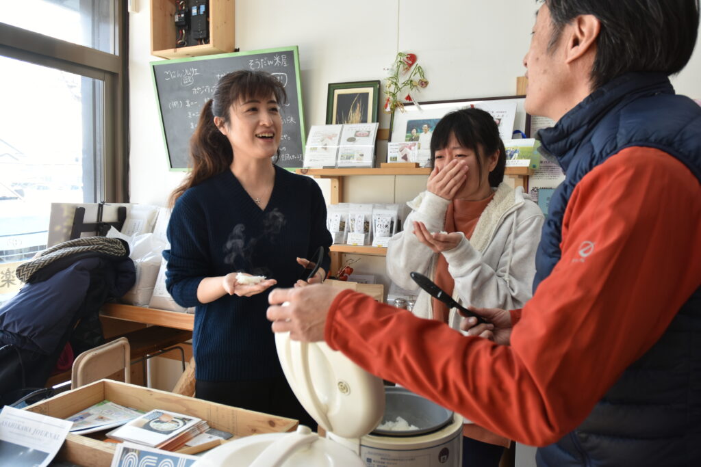 【Asahikawa Uemori Rice Grain Store】Ask Asahikawa’s rice meister! Tasting making rice bag eco-bags