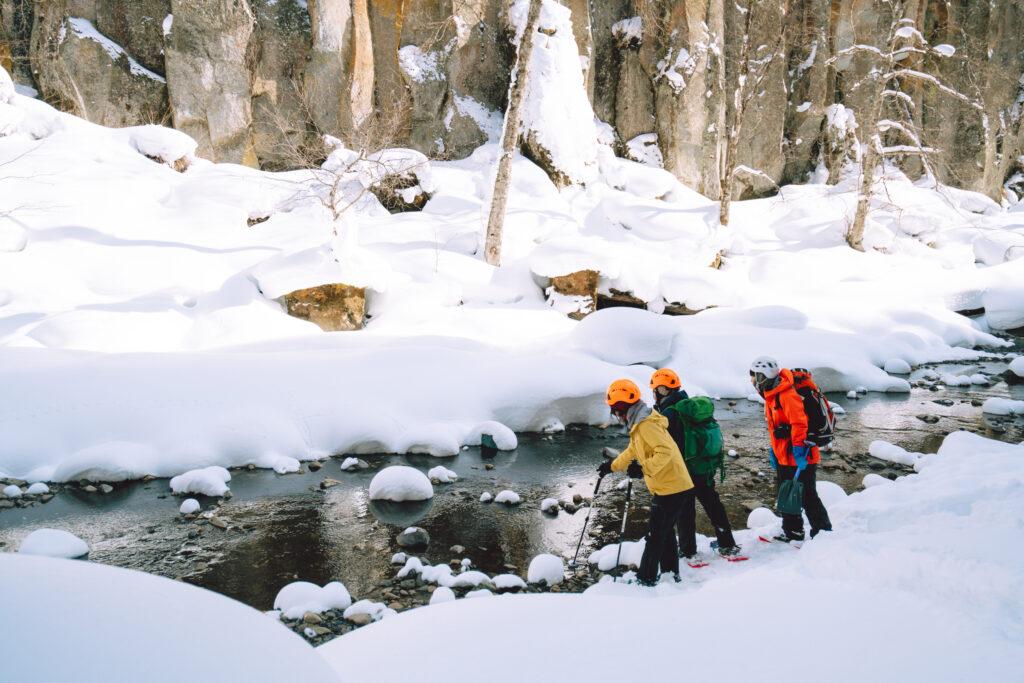 【Sounkyo Snowshoe】Beginners welcome! Snowshoe guided tour to enjoy Sounkyo in winter