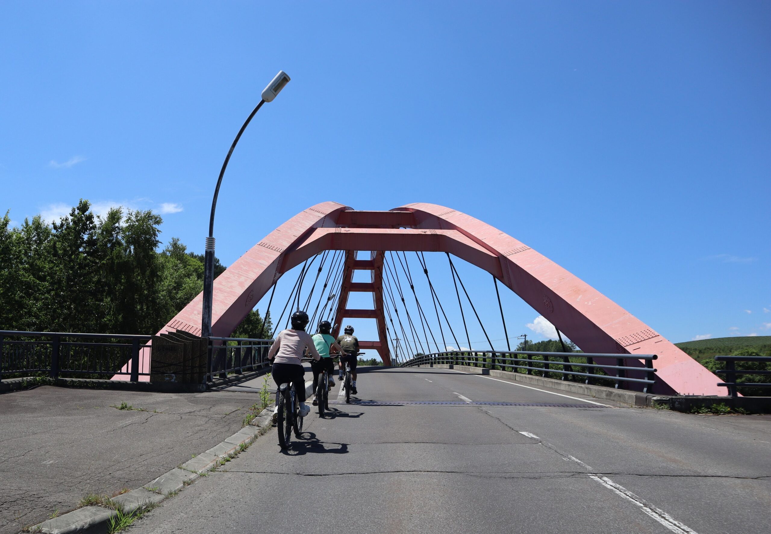 Biei Hills course by bicycle