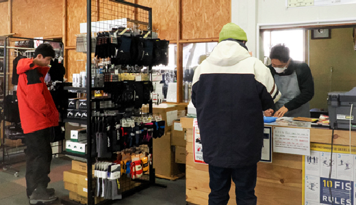 ▲Rental location (snow guard indoors)