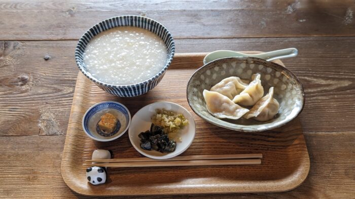 Chinese tea and porridge Okuizumi